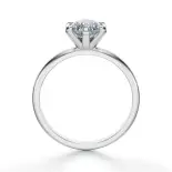 Pierścionek z dużym diamentem białe złoto SBPZ_029